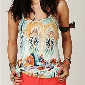 Free People Boho Tunic Tank Braided Straps XS